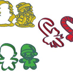 set.jpg Free STL file Christmas marker cutter set・Model to download and 3D print