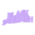 BlackWhite - Black Sabbath Sign.stl 3D MULTICOLOR LOGO/SIGN - Rock Bands Pack