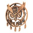 2.jpg OWL NATIVE AMERICAN DREAMCATCHER no.1