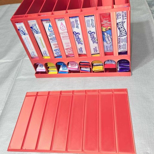 🍹 8 section single serve drink packet holder v2・ STL File for 3D ...