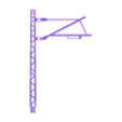H0 Catenery pole A01 - file4Print(2).stl [Escala ZM H0] Conjunto de pólos básicos de catenária Tipo:A01-A08 FDM