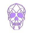 11.skull.stl Fichier STL Sculpture de la paroi du crâne 2D・Modèle pour impression 3D à télécharger