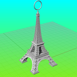 2023-01-06_23-36-19.png Файл STL Eiffel tower keychain (and desktop creation!)・Дизайн 3D принтера для загрузки