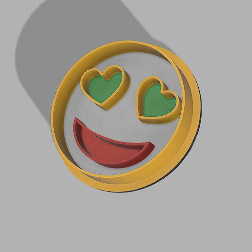 Smilie cookie cutter 3D model