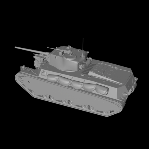 American M6A1 heavy tank 3D model material 3D model