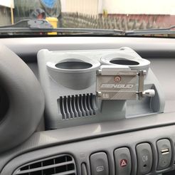 IMG_20200829_112444.jpg Nissan Micra K11 Double Cup Holder with smartphone holder base