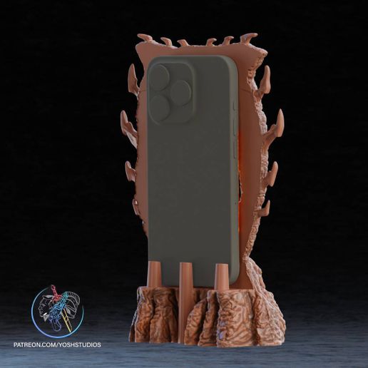 v1-b.jpg The Elder Scrolls Oblivion Gate (Phone Version) 3D Printer File STL