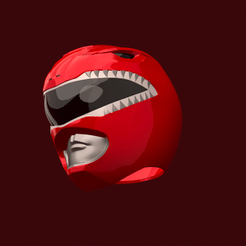 v Mighty Morphin Power Rangers Red Ranger Helmet 3D file model