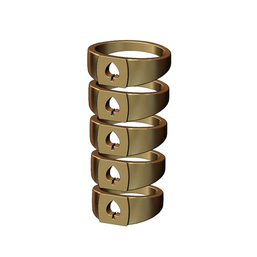 Ace-pocket-signet-ring-size5to9-03.jpg Ace of spades engraving signet ring US sizes 5to9 3D print model