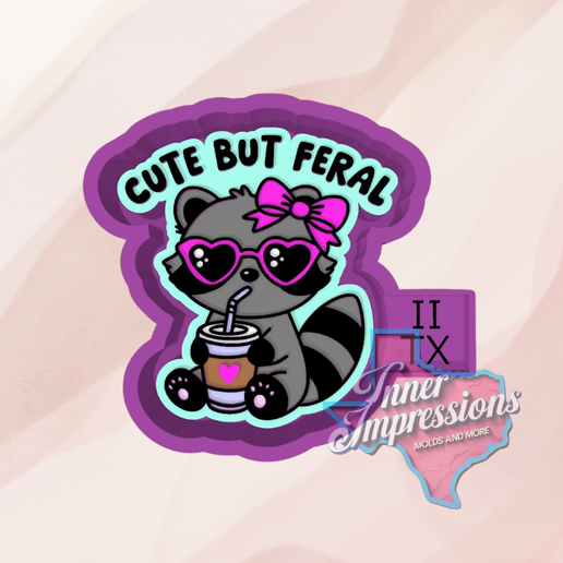 🦝 Cute but feral Raccoon Freshie Mold・ STL File for 3D printing・Cults