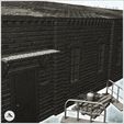 8.jpg Large modern single storey brick warehouse with access ladder and exterior fittings (18) - Modern WW2 WW1 World War Diaroma Wargaming RPG Mini Hobby
