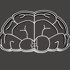 brain01.png STL file brain cookie cutter・3D printable model to download