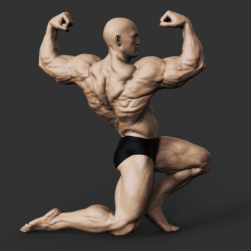 👷 Bodybuilder・ 3D File for 3D printing・Cults