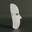 44.png Injured Face Mask - Superhero Cosplay Mask 3D print model