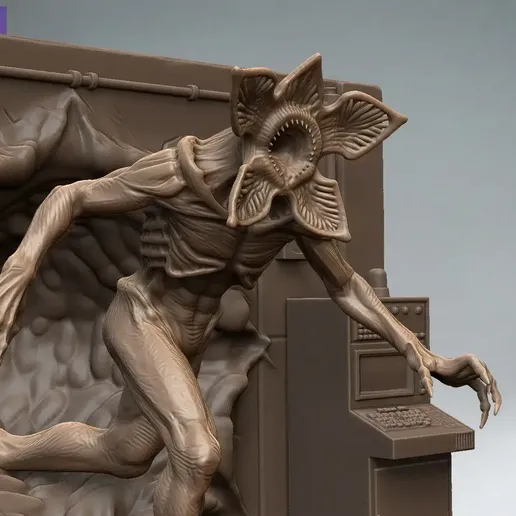 Stranger Things ゲート 彫刻 オブジェ 👹 The Gate - Hawkins Laboratory Portal Room Diorama | Stranger