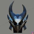 08.jpg SKYRIM DAEDRIC HELMET -The Elder Scrolls Masks 3D print model