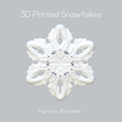 Render_SF_18.png 3D Snowflake Set of 24  STL Files for 3d Printing DiY Printable Сhristmas Décor Model Christmas Snowflake STL 3D File