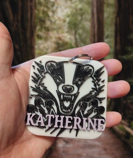 Angry Badger Bag Tag Commercial License