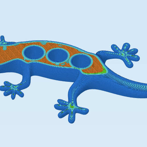 gecko.png Free STL file Gecko Fridge Magnet・3D printable object to download, cult3dp