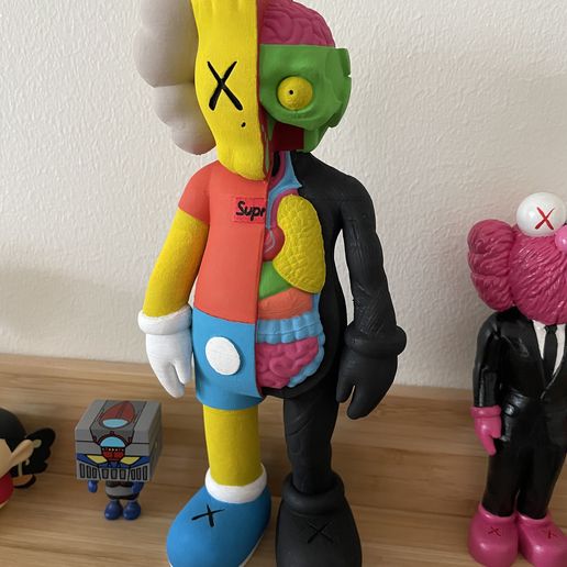 🎨 Kaws Bart Simpson x Bart Simpson Flayed Open・3D Print