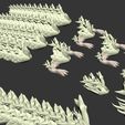 drag4.jpg articulated and modular scaly coral dragon / without stand / STL