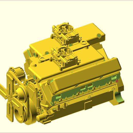 👽 440 Dodge engine・ STL File for 3D printing・Cults