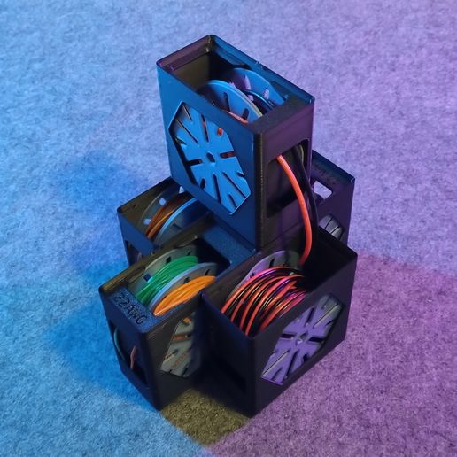 Gridfinity - Bin 1.2.12 - Wire spool holder
