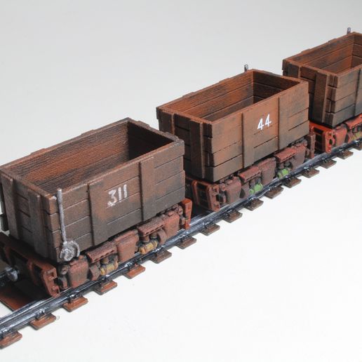 MineTrolley-SLS3.jpg 28mm Maßstab Tabletop Gaming Mine Trolley - feste Räder