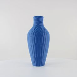 Bulb-Vase-with-generative-texture-by-Slimprint-1.jpg STL file Bulb Vase with generative texture, Vase Mode・3D print object to download