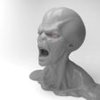 alien1.jpg Bust of a Screaming Alien