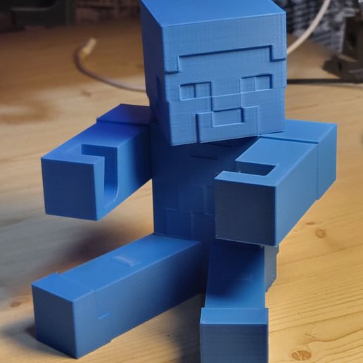 📞 PHONE STAND STEVE MINECRAFT・ 3D File for 3D printing・Cults