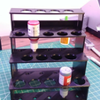 straightdone.png Modular Hobby Paint Rack - Small Straight