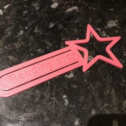 IMG_4704.jpg Free STL file reading star bookmark・3D printable object to download