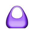 VV-BAG-001.stl Smooth Oval Bag / Egg Tote - Handbag - VV-BAG-001