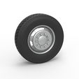 1.jpg Diecast 7 Hole front wheel of old school truck Scale 1:25
