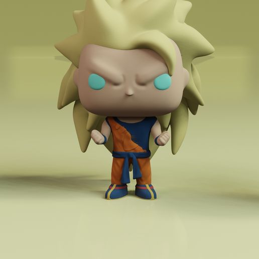 🐉 Goku SSJ3 funko・ STL File for 3D printing・Cults