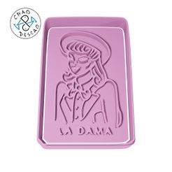 MX_Lottery_06.jpg La Dama - Lotería Mexicana SET 1 (no 6) - Cookie Cutter - Fondant - Polymer Clay