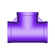 TEE 1''.STL Tee Threaded-1'', 1/2'', 3/4''