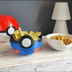 Pokeball.jpg STL-Datei Pokebowl・Modell zum Herunterladen und 3D-Drucken