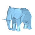 model-4.png Elephant low poly