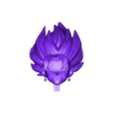 vegito_head.stl Vegito Super Saiyan Blue Dragon Ball 3D Printable