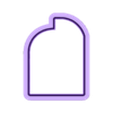 two arch plaque mini 1.75.stl 4 sizes - 2 Arch Backdrop Plaque Shape Cookie Cutter - SHARP cutting edges - So Versatile!