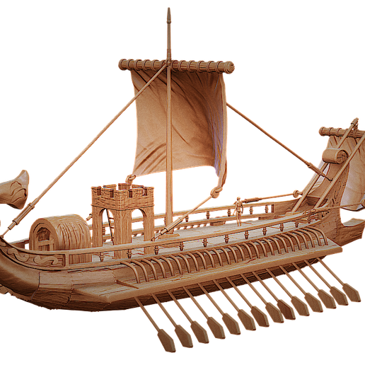 🚢 Roman Warship Expansion・ 3D File for 3D printing・Cults