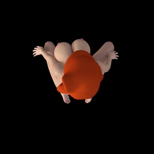 🐇 Jessica Rabbit Nude Floor Pose・ STL File for 3D printing・Cults