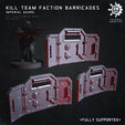 kt-bar-Guard2.png Imperial Guard Faction Barricades for Wh40k Kill team (Veteran Guardsmen)