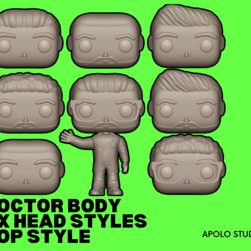 Custom Pop Doctor (Funko pack) 3D model