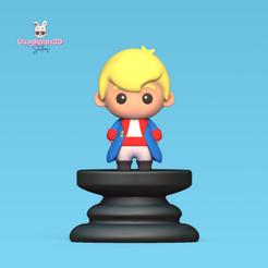 18.png 3D file Little Prince Chess- Little Prince - King・3D printable design to download