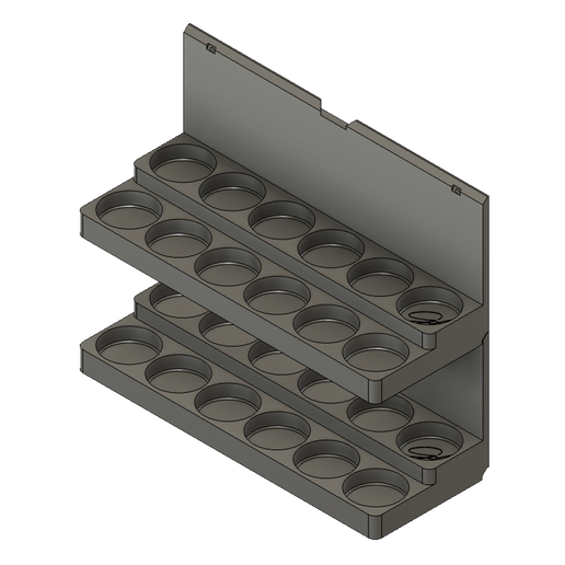 🎨 Citadel Paint Rack – 12 Pot Organizer for 32mm Paint Pots・ STL File ...