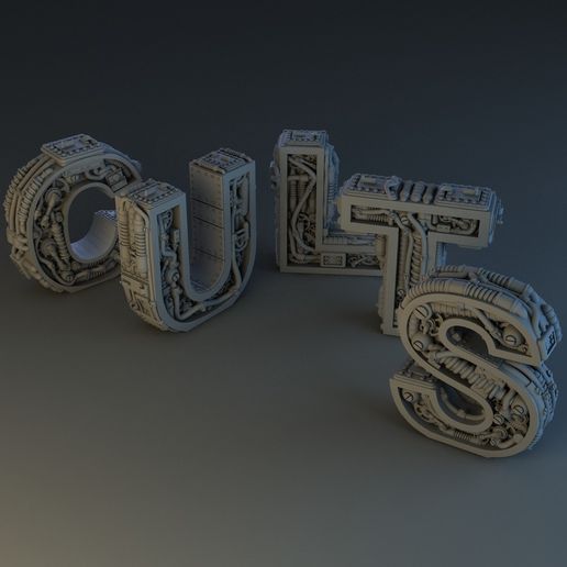 Lettres_Cults_Platre_01.jpg Steampunk Letter C.U.L.T.S