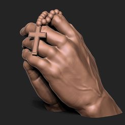 1.jpg Free STL file Praying hands・3D printer design to download